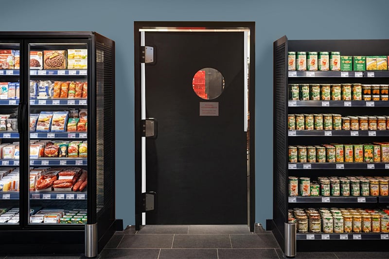 Enkelvleugelige pendeldeur