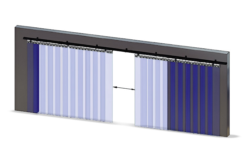 Ons strokengordijn is verkrijgbaar met handig schuifsysteem