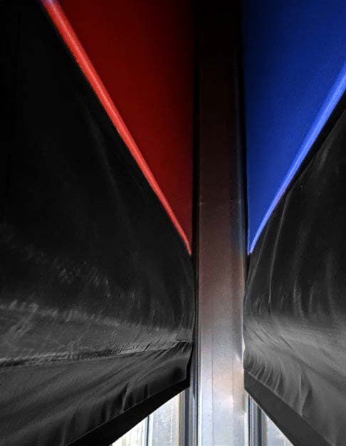 Het dubbele doek en het unieke ventilatiesysteem houdt de lucht tussen de twee doeken warm om condens- en ijsvorming te voorkomen.