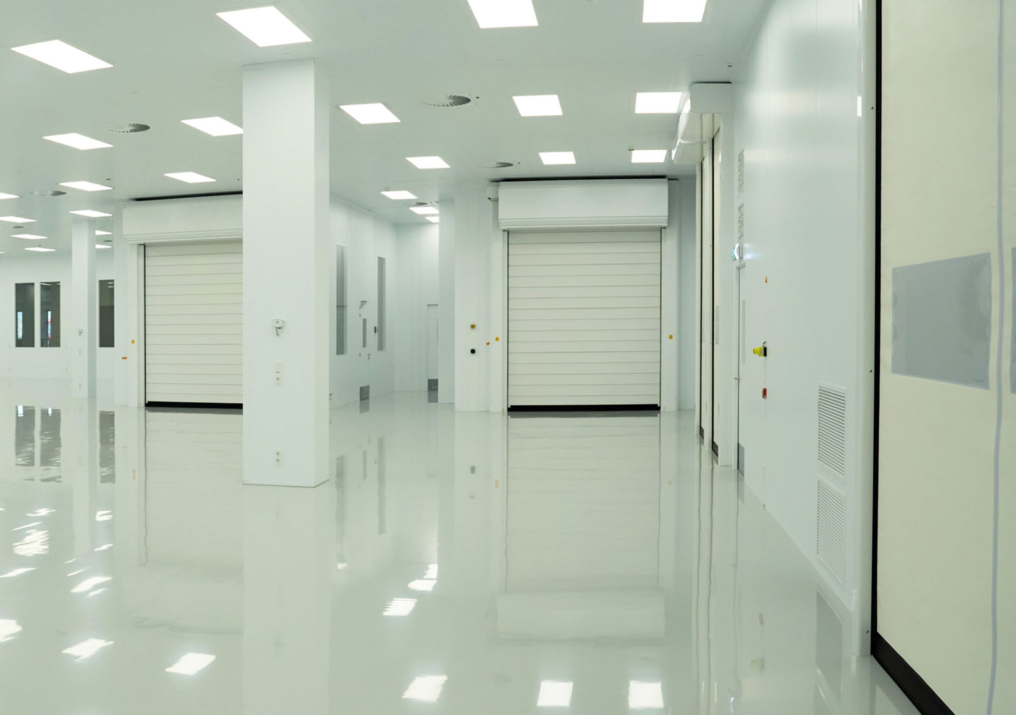 Snelroldeuren voor een Panelbloc Cleanroom