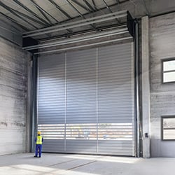 Spiraaldeur voor grote doorgangen