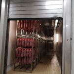 De Thermicroll Spiral 80 deur toegepast in een koeling voor vleeswaren