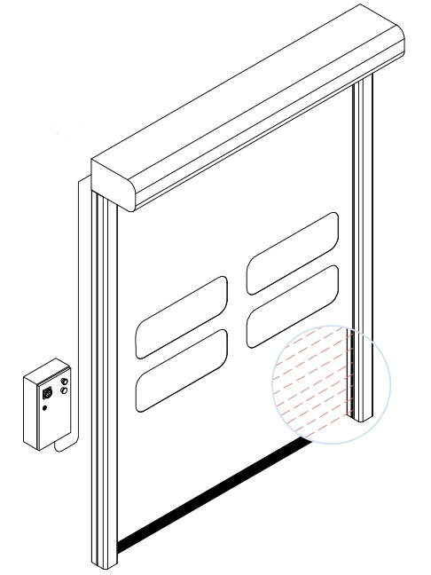 dynamicroll cleanroom snelroldeur tech